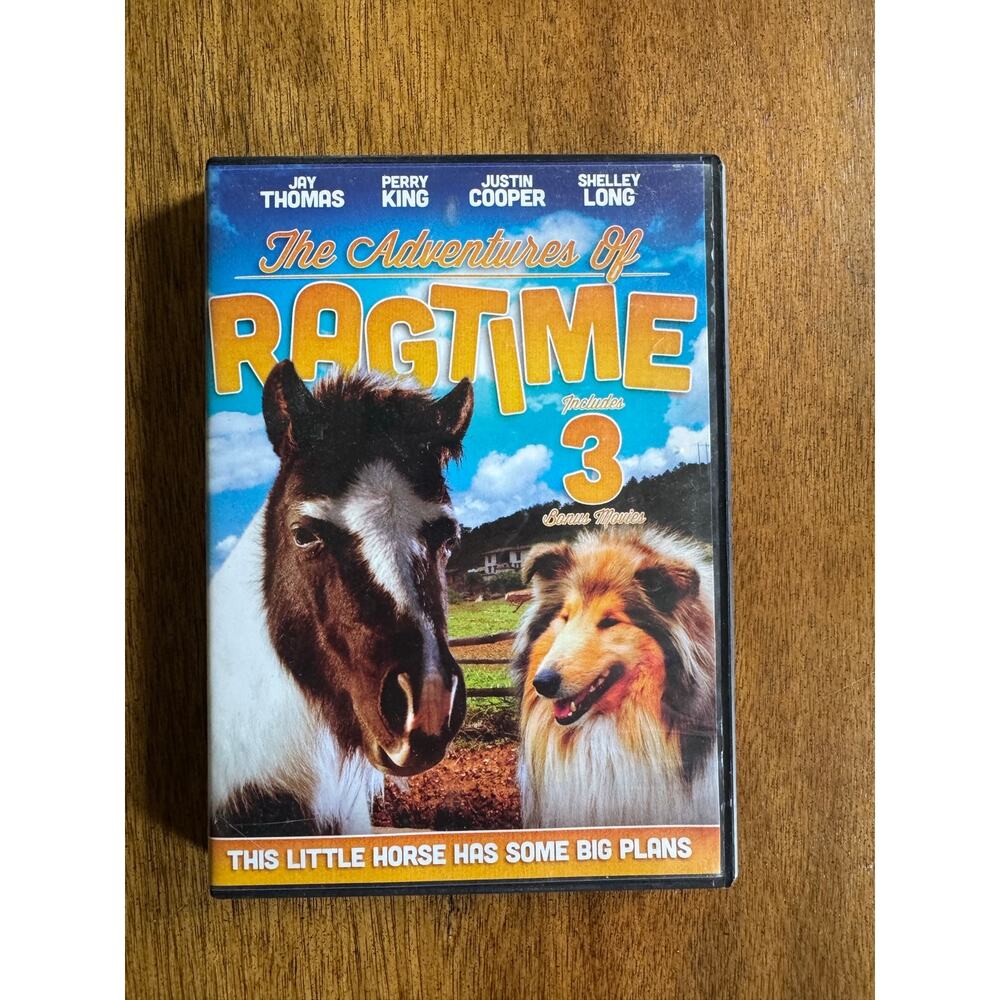 The Adventures of Ragtime + 3 Bonus Movies DVD Shelley Long Horse Family